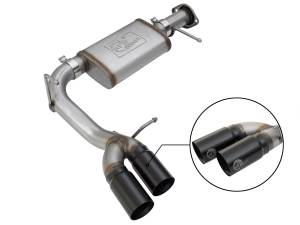 Afe - Advance Flow Engineering - 49-44061-B | AFE Power Rebel Series 3 IN 409 Stainless Steel Cat-Back Exhaust System w/Black Tip (2015-2020 Colorado L4-2.5L/V6-3.6L) - Image 1