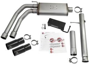 Afe - Advance Flow Engineering - 49-44062-B | AFE Power Rebel Series 3 IN to 2-1/2 IN 409 Stainless Steel Cat-Back Exhaust w/Black Tip (2009-2019 Silverado, Sierra 1500 V6-4.3/V8-4.8/5.3L) - Image 2
