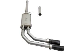 Afe - Advance Flow Engineering - 49-44062-B | AFE Power Rebel Series 3 IN to 2-1/2 IN 409 Stainless Steel Cat-Back Exhaust w/Black Tip (2009-2019 Silverado, Sierra 1500 V6-4.3/V8-4.8/5.3L) - Image 3