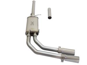 Afe - Advance Flow Engineering - 49-44062-P | AFE Power Rebel Series 3 IN to 2-1/2 IN 409 Stainless Steel Cat-Back Exhaust w/ Polish Tip (2009-2019 Silverado, Sierra 1500 V6-4.3/V8-4.8/5.3L) - Image 3