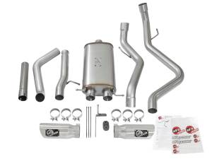 Afe - Advance Flow Engineering - 49-44071-P | AFE Power MACH Force-Xp 3 IN 409 Stainless Steel Cat-Back Exhaust System w/Polished Tip (2009-2018 Silverado, Sierra 1500 V6-4.3/V8-4.8/5.3L) - Image 2