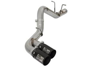 Afe - Advance Flow Engineering - 49-44089-B | AFE Power Rebel XD Series 4 IN 409 Stainless Steel DPF-Back Exhaust w/Dual Black Tips (2017-2019 Silverado, Sierra 2500 HD, 3500 HD V8-6.6L td) - Image 3