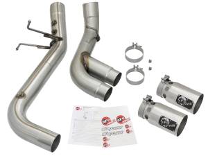 Afe - Advance Flow Engineering - 49-44089-P | AFE Power Rebel XD Series 4 IN 409 Stainless Steel DPF-Back Exhaust w/Dual Polished Tips (2017-2019 Silverado, Sierra 2500 HD, 3500 HD V8-6.6L td) - Image 3