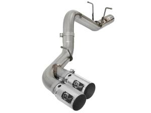 Afe - Advance Flow Engineering - 49-44089-P | AFE Power Rebel XD Series 4 IN 409 Stainless Steel DPF-Back Exhaust w/Dual Polished Tips (2017-2019 Silverado, Sierra 2500 HD, 3500 HD V8-6.6L td) - Image 4