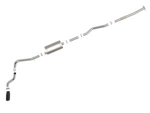 Afe - Advance Flow Engineering - 49-44108-B | AFE Power Apollo GT Series 3 IN 409 Stainless Steel Cat-Back Exhaust System w/ Black Tip (2019-2024 Silverado, Sierra 1500 L4-2.7L t) - Image 2