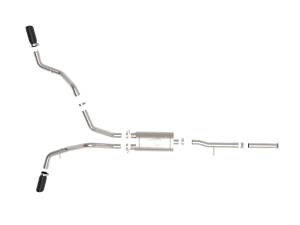 Afe - Advance Flow Engineering - 49-44134-B | AFE Power Apollo GT Series 3 IN Cat-Back Exhaust System w/ Dual Rear-Side Exit Black Tips (2009-2018 Silverado, Sierra 1500 V6-4.3L/V8-4.8/5.3L) - Image 2
