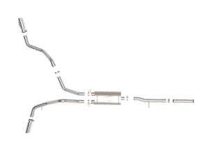 Afe - Advance Flow Engineering - 49-44134-P | AFE Power Apollo GT Series 3 IN Cat-Back Exhaust System w/ Dual Rear-Side Exit Polish Tips (2009-2018 Silverado, Sierra 1500 V6-4.3L/V8-4.8/5.3L) - Image 2