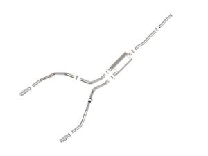 Afe - Advance Flow Engineering - 49-44135-P | AFE Power Apollo GT Series 3 IN Cat-Back Exhaust System w/ Dual Rear Exit w/ Polish Tips (2009-2018 Silverado, Sierra 1500 V6-4.3L/V8-4.8/5.3L) - Image 2