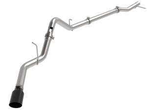 Afe - Advance Flow Engineering - 49-44144-B | AFE Power Large Bore-HD 3 IN 409 Stainless Steel DPF-Back Exhaust System w/Black Tip (2023-2025 Silverado, Sierra 1500 L6-3.0L td) - Image 1