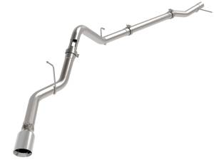 Afe - Advance Flow Engineering - 49-44144-P | AFE Power Large Bore-HD 3 IN 409 Stainless Steel DPF-Back Exhaust System w/Polished Tip (2023-2025 Silverado, Sierra 1500 L6-3.0L td) - Image 1