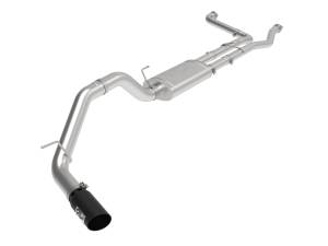 49-46135-B | AFE Power MACH Force-XP 3 IN to 4 IN 409 Stainless Steel Cat-Back Exhaust System Black (2016-2024 Titan XD V8-5.6L)