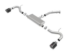 Afe - Advance Flow Engineering - 49-47016-C | AFE Power Takeda 2-1/2 IN 409 Stainless Steel Axle-Back Exhaust w/ Carbon Fiber Tips (2018-2020 Elantra GT L4-1.6L t) - Image 2