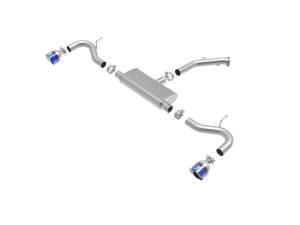 Afe - Advance Flow Engineering - 49-47016-L | AFE Power Takeda 2-1/2 IN 409 Stainless Steel Axle-Back Exhaust w/ Blue Flame Tips (2018-2020 Elantra GT L4-1.6L t) - Image 2