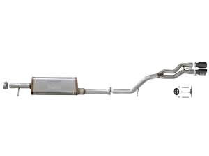 Afe - Advance Flow Engineering - 49-48054-B | AFE Power Rebel Series 2-1/2 IN 409 Stainless Steel Cat-Back Exhaust System w/Black Tip (2007-2018 Wrangler JK V6-3.6L/3.8L) - Image 2