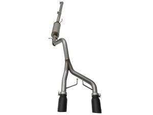 Afe - Advance Flow Engineering - 49-48056-B | AFE Power Rebel Series 2-1/2 IN 409 Stainless Steel Cat-Back Exhaust System w/Black Tip (2007-2018 Wrangler JK V6-3.6L/3.8L) - Image 3