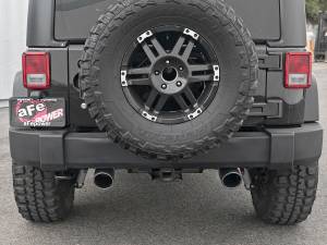 Afe - Advance Flow Engineering - 49-48062-B | AFE Power Rebel Series 2-1/2 IN 409 Stainless Steel Cat-Back Exhaust System w/ Black Tips (2007-2018 Wrangler JK V6-3.6L/3.8L) - Image 7