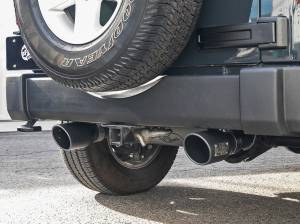 Afe - Advance Flow Engineering - 49-48062-B | AFE Power Rebel Series 2-1/2 IN 409 Stainless Steel Cat-Back Exhaust System w/ Black Tips (2007-2018 Wrangler JK V6-3.6L/3.8L) - Image 8