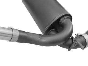 Afe - Advance Flow Engineering - 49-48062-B | AFE Power Rebel Series 2-1/2 IN 409 Stainless Steel Cat-Back Exhaust System w/ Black Tips (2007-2018 Wrangler JK V6-3.6L/3.8L) - Image 4