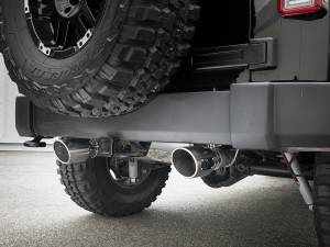 Afe - Advance Flow Engineering - 49-48062-P | AFE Power Rebel Series 2-1/2 IN 409 Stainless Steel Cat-Back Exhaust w/ Polished Tips (2007-2018 Wrangler JK V6-3.6L/3.8L) - Image 8