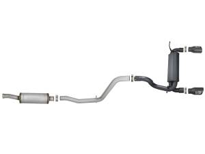 Afe - Advance Flow Engineering - 49-48066-B | AFE Power Rebel Series 2-1/2 IN 409 Stainless Steel Cat-Back Exhaust System w/ Black Tips (2018-2024 Wrangler JL V6-3.6L) - Image 2