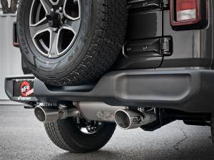 Afe - Advance Flow Engineering - 49-48066-P | AFE Power Rebel Series 2-1/2 IN 409 Stainless Steel Cat-Back Exhaust w/ Polished Tips (2018-2024 Wrangler JL V6-3.6L) - Image 7