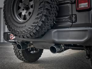 Afe - Advance Flow Engineering - 49-48076-B | AFE Power MACH Force-Xp 2-1/2 IN 409 Stainless Steel Cat-Back Hi-Tuck Exhaust w/ Black Tip (2018-2024 Wrangler JL V6-3.6L) - Image 5