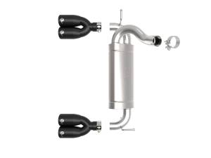 Afe - Advance Flow Engineering - 49-48086-B | AFE Power Rebel Series 2-1/2 IN 409 Stainless Steel Axle-Back Exhaust System Black (2007-2018 Wrangler JK V6-3.6L/3.8L) - Image 2