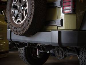 Afe - Advance Flow Engineering - 49-48086-B | AFE Power Rebel Series 2-1/2 IN 409 Stainless Steel Axle-Back Exhaust System Black (2007-2018 Wrangler JK V6-3.6L/3.8L) - Image 8