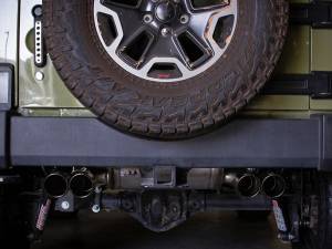 Afe - Advance Flow Engineering - 49-48086-B | AFE Power Rebel Series 2-1/2 IN 409 Stainless Steel Axle-Back Exhaust System Black (2007-2018 Wrangler JK V6-3.6L/3.8L) - Image 7