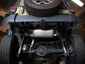 Afe - Advance Flow Engineering - 49-48086-B | AFE Power Rebel Series 2-1/2 IN 409 Stainless Steel Axle-Back Exhaust System Black (2007-2018 Wrangler JK V6-3.6L/3.8L) - Image 6