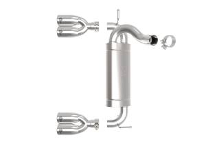 Afe - Advance Flow Engineering - 49-48086-P | AFE Power Rebel Series 2-1/2 IN 409 Stainless Steel Axle-Back Exhaust System Polished (2007-2018 Wrangler JK V6-3.6L/3.8L) - Image 2