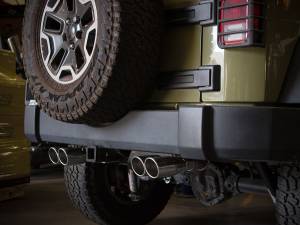 Afe - Advance Flow Engineering - 49-48086-P | AFE Power Rebel Series 2-1/2 IN 409 Stainless Steel Axle-Back Exhaust System Polished (2007-2018 Wrangler JK V6-3.6L/3.8L) - Image 8