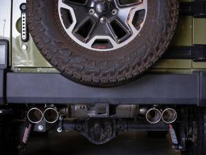 Afe - Advance Flow Engineering - 49-48086-P | AFE Power Rebel Series 2-1/2 IN 409 Stainless Steel Axle-Back Exhaust System Polished (2007-2018 Wrangler JK V6-3.6L/3.8L) - Image 7