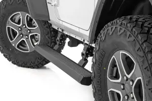 PSR61030 | Rough Country Power Retractable Running Boards, Dual Electric Motor | 2 Door For Jeep Wrangler JL