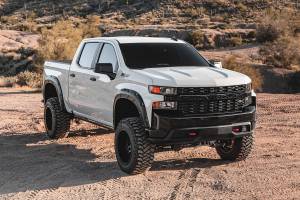 Rough Country - A-C12211-GAN | Rough Country Defender Fender Flares For Chevrolet Silverado 1500 2/4WD | Silver Ice Metallic - Image 10