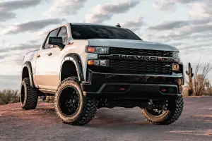 Rough Country - A-C12211-GAZ | Rough Country Defender Fender Flares For Chevrolet Silverado 1500 2/4WD | Summit White - Image 3