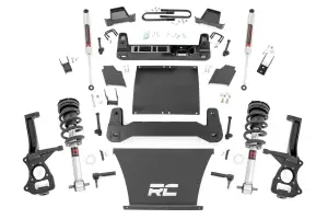 110340 | Rough Country 4 Inch Lift Kit For Chevrolet Silverado / GMC Sierra 1500 | 5.3L V8 or 6.2L V8 Engine, M1 Struts With M1 Rear Shocks