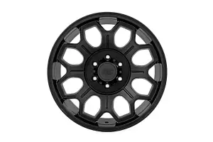 77201817 | Rough Country 77 Series Wheel | One-Piece / Semi Gloss Black / 20x9 / 6x135 / +18mm