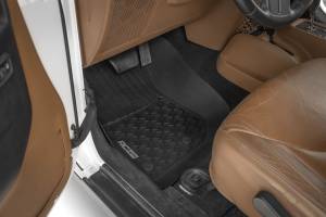 Rough Country - FF-6141 | Rough Country Flex Fit Floor Mats For Jeep Wrangler Unlimited 4WD (2014-2018) | Front, 4 Door - Image 4