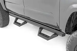73004 | Rough Country SRX2 Adjustable Aluminum Steps Double Cab | Toyota Tacoma 2WD/4WD (2024-2025)