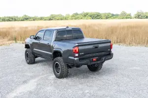 Rough Country - 49415500 | Rough Country Hard Tri Fold Flip Up Bed Cover For Toyota Tacoma (2005-2015) | 5 Feet Bed - Image 8