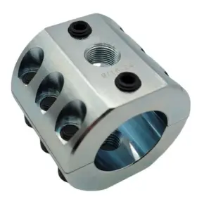 Apex Chassis - DC2.0-Z | Apex Chassis Steering Stabilizer Clamp | Universal, Silver Zinc, 2 Inch ID - Image 2