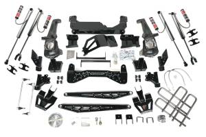 52457 | McGaughys 7 to 9 Inch Lift Kit with M84 Reservoir Shocks 2020-2025 GM Truck 3500