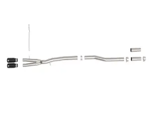 Afe - Advance Flow Engineering - 49-36354-B | aFe Power MACH Force-Xp 3 To 2-1/2 Inch Stainless Steel Cat-Back Exhaust System For Mini Cooper S (2014-2024) / Cooper S JCW Hardtop L4 2.0L (t) 2 Door | Black Tip - Image 5