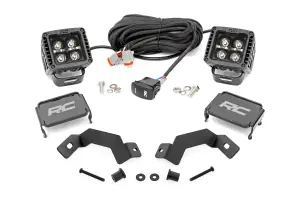 72114 | Rough Country LED Light Kit Black Series w/ White DRL Toyota Land Cruiser (2024-2025)