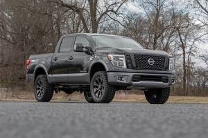 Rough Country - 83431 | Rough Country Rough Country 3 Inch Lift Kit For Nissan Titan 2WD/4WD | Aluminum Finish Arm, Lifted N3 Struts (2017-2023 Models) 4WD Models Only, Premium N3 Shocks - Image 2