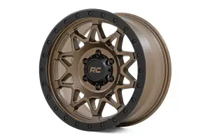 Rough Country - 78180906  | Rough Country 78 Series Wheel | Simulated Beadlock / Bronze/Black / 18x9 / 8x180 / 0mm - Image 2