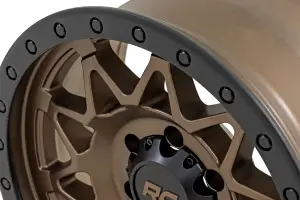Rough Country - 78180906  | Rough Country 78 Series Wheel | Simulated Beadlock / Bronze/Black / 18x9 / 8x180 / 0mm - Image 5