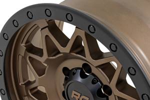 Rough Country - 78180918 | Rough Country 78 Series Wheel | Simulated Beadlock / Bronze/Black / 18x9 / 5x5 / 0mm - Image 5