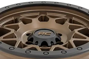 Rough Country - 78170918 | Rough Country 78 Series Wheel | Simulated Beadlock / Bronze/Black / 17x8.5 / 5x5 / +0mm - Image 4